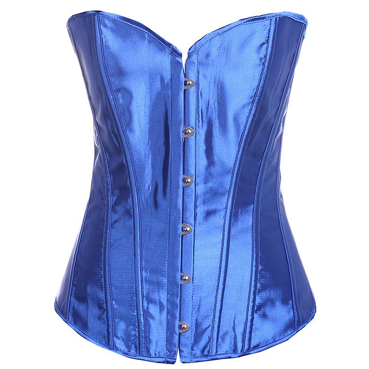 Black Leather-Look Lace-Up Corset Top, alternate view 3