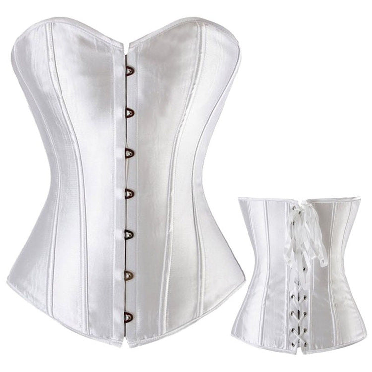 Black Leather-Look Lace-Up Corset Top, alternate view 10