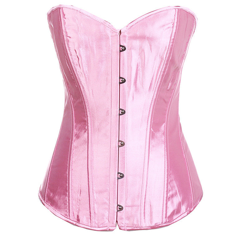 Black Leather-Look Lace-Up Corset Top, alternate view 5