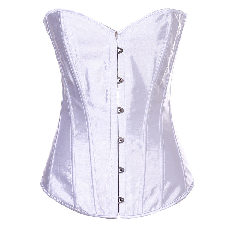 Black Leather-Look Lace-Up Corset Top, alternate view 2