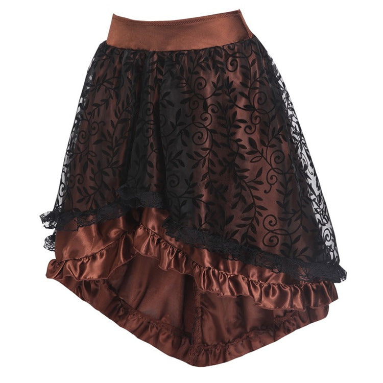 Black Lace High-Low Skirt, alternate view 4