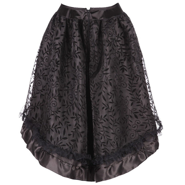 Black Lace High-Low Skirt, alternate view 2