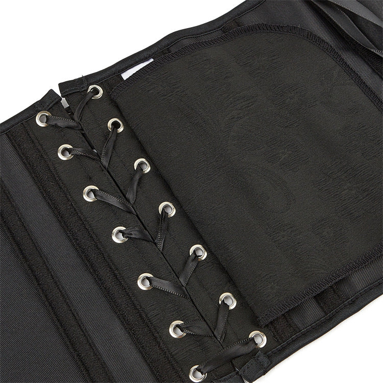 Black Steel-Hook Underbust Corset Top, alternate view 5