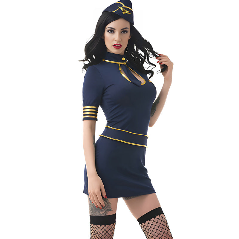 Mini Dress Costume Set With Hat - Alternate View