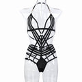 Strappy Cutout Teddy Bodysuit - Styled View