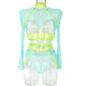 Light Green With Neon Green