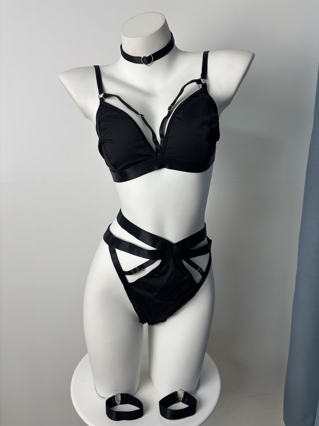 Black Harness Bodysuit, alternate view 19