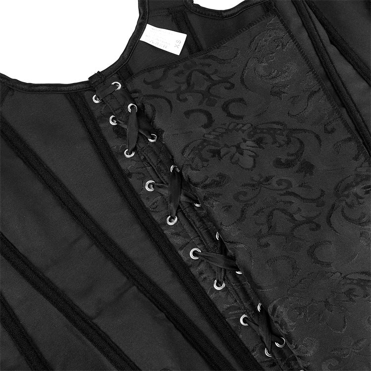 Black Lace-Up Shoulder Corset Top, alternate view 4
