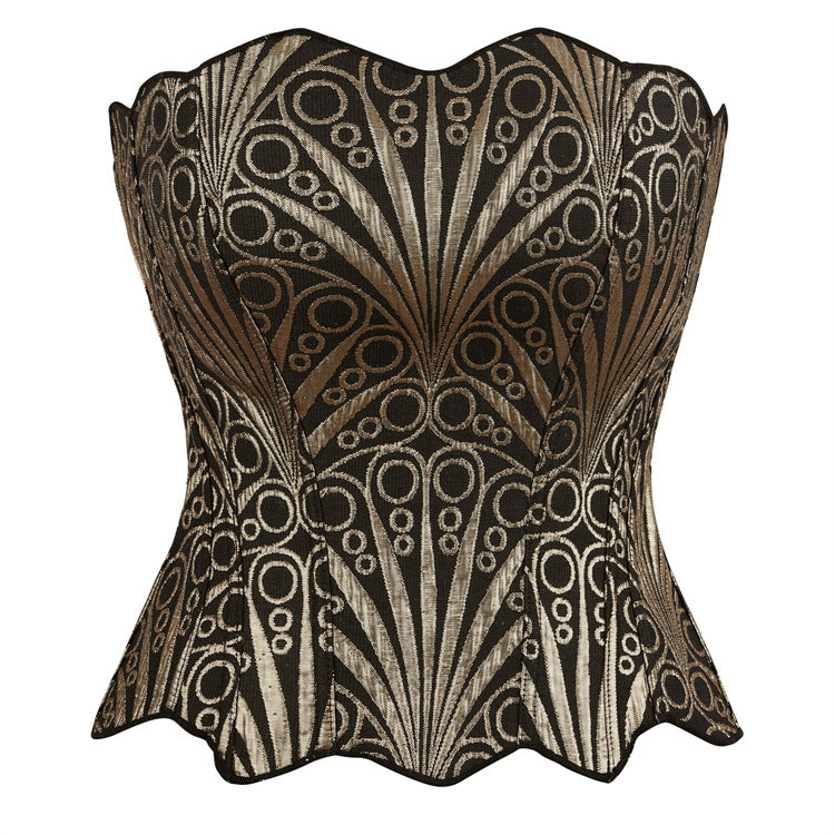 Black Sheer Eyelet Corset Top, alternate view 9