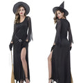 Black Uniform-Inspired Costume Lingerie Set With Mini Dress and Hat and Gloves - Alternate View