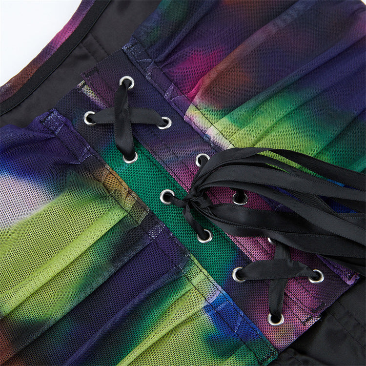 Iridescent Strapless Corset Top, alternate view 4