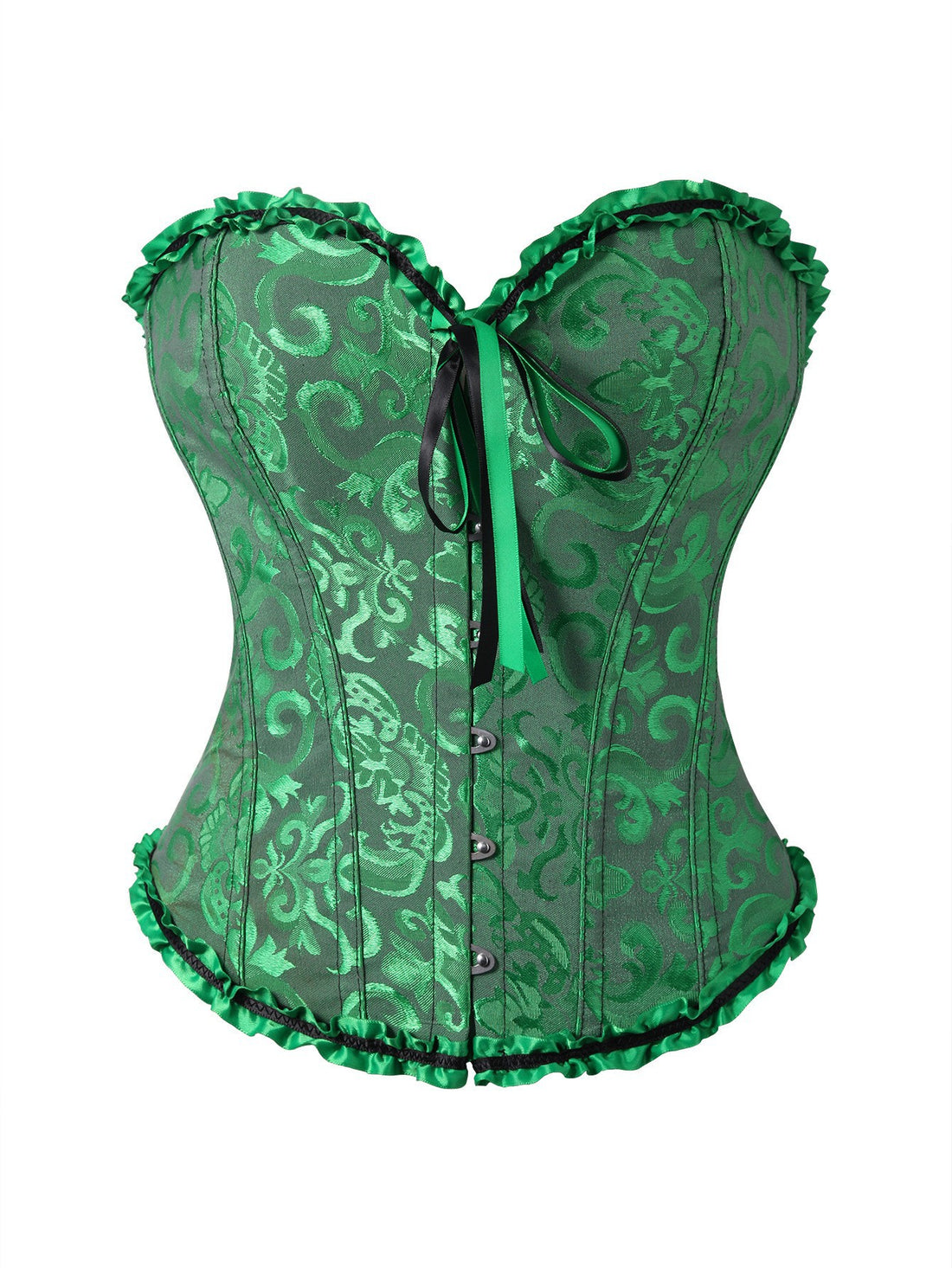 Pink Floral Lace-Up Corset Top, alternate view 14