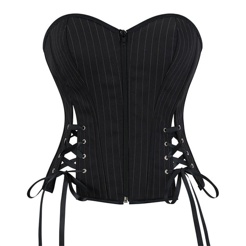 Black Side Lace-Up Corset Top