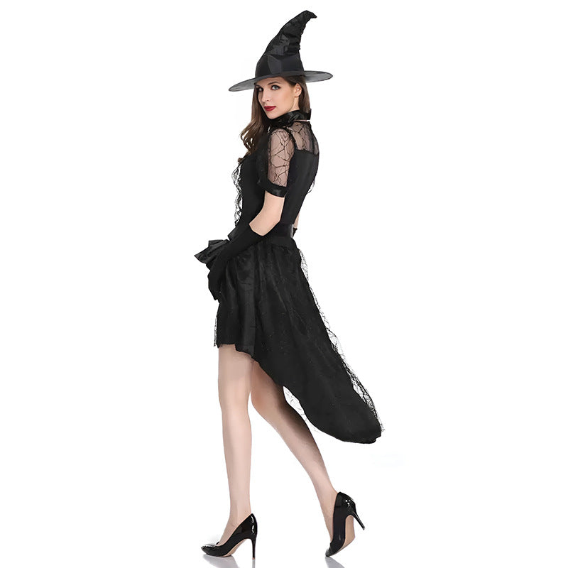 Uniform-Inspired Costume Lingerie Set With Mini Dress and Hat and Gloves - Alternate View