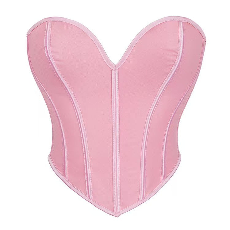Black Sweetheart Strapless Corset Top, alternate view 5
