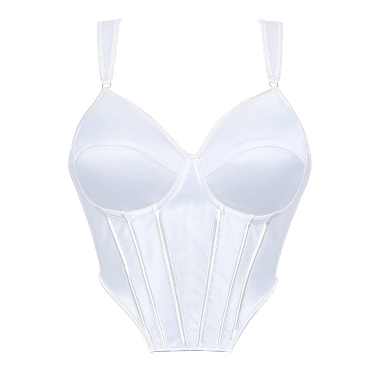 White Structured Corset Top, alternate view 5