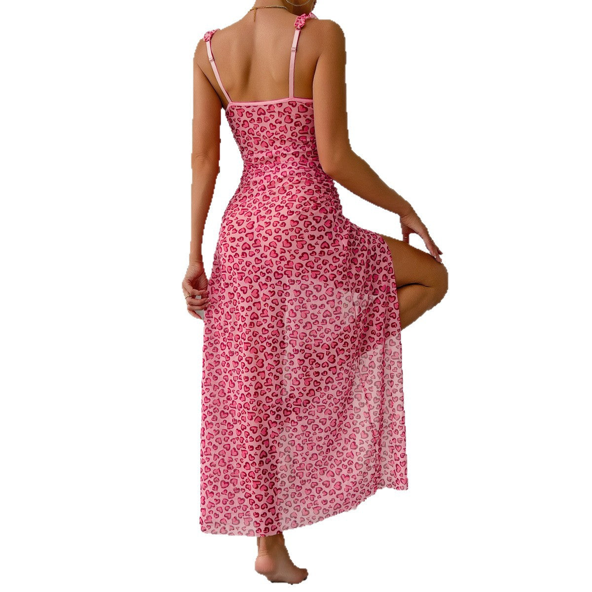 Strappy Pink Chemise Nightdress - Secret Hour lingerie