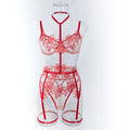 Boutique Floral Lace Lingerie Set - Alternate View