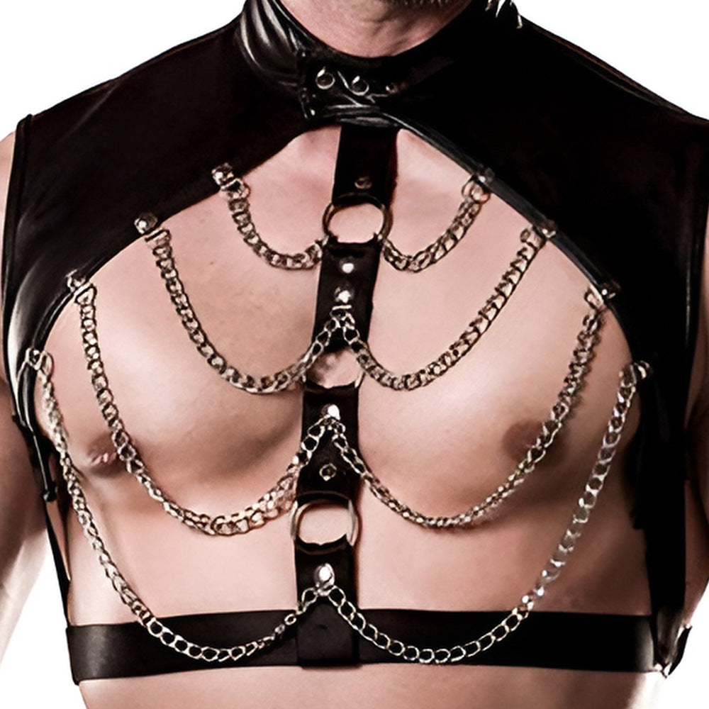 Black Uniform-Inspired Costume Lingerie Set - Detail View