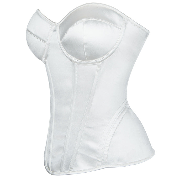White Strapless Corset Top, alternate view 3