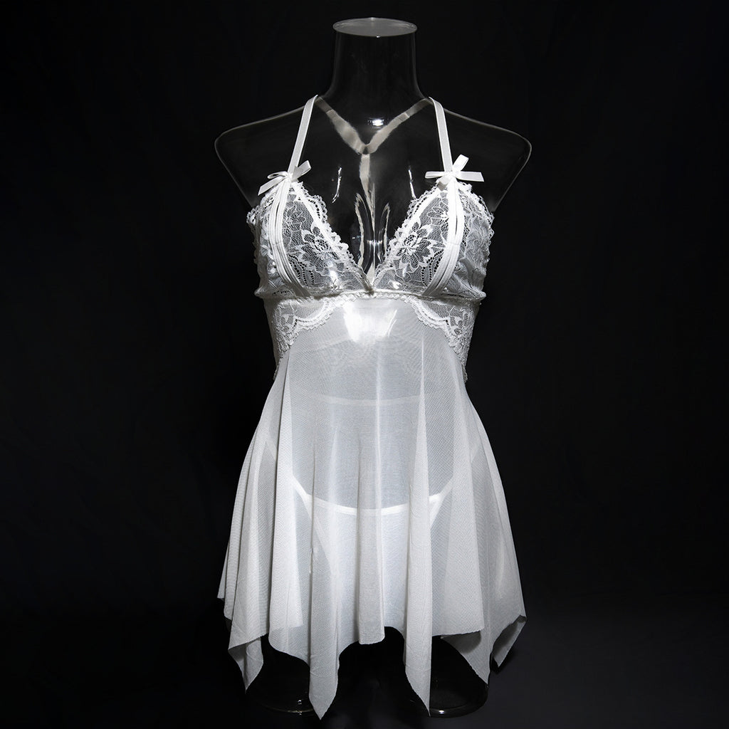 White Chemise Nightdress - Alternate View
