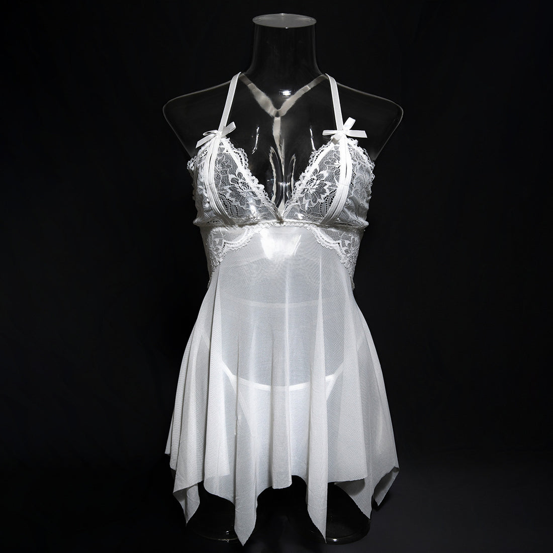 White Chemise Nightdress - Alternate View
