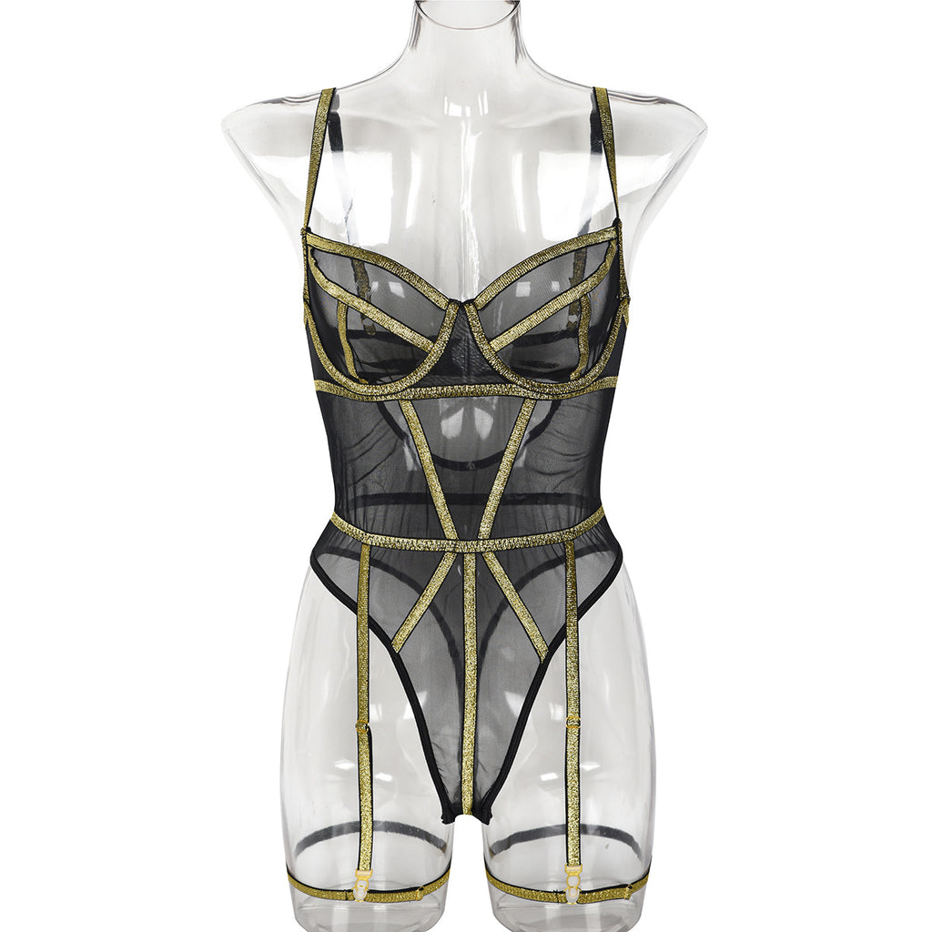Mesh Teddy Bodysuit - Styled View