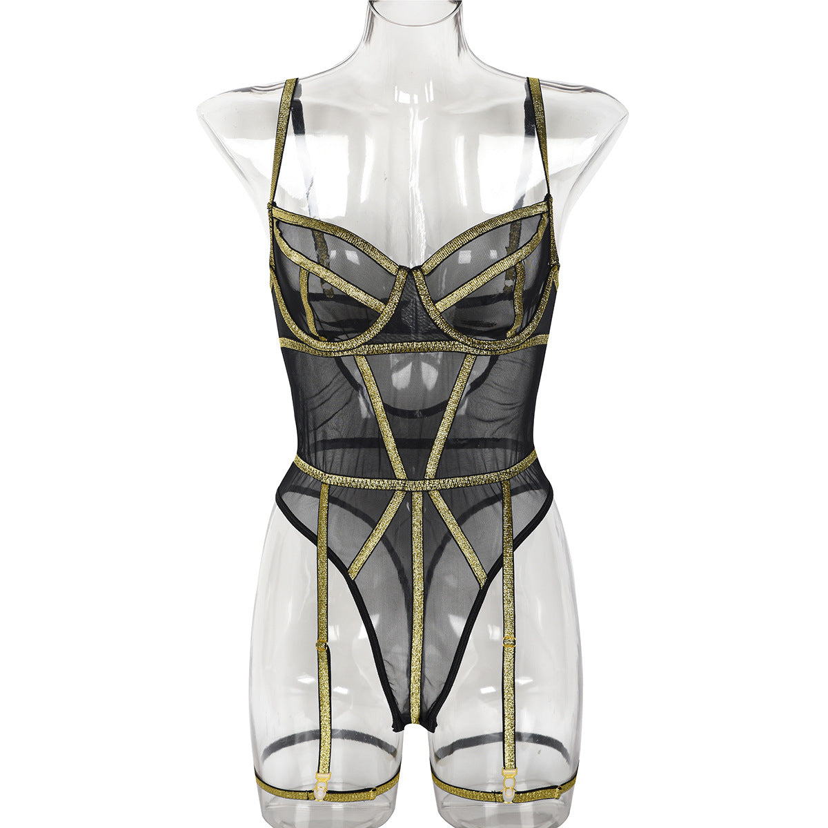 Mesh Teddy Bodysuit - Styled View