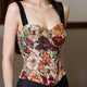 Dark Red Floral