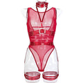 Mesh Strappy Teddy Bodysuit - Styled View
