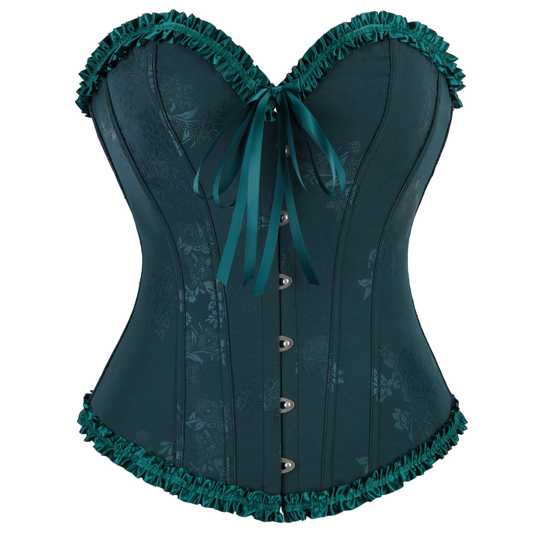 Black Lace-Up Strapless Corset Top, alternate view 9