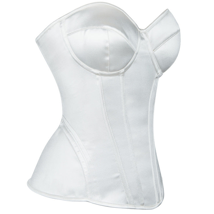 White Strapless Corset Top, alternate view 2