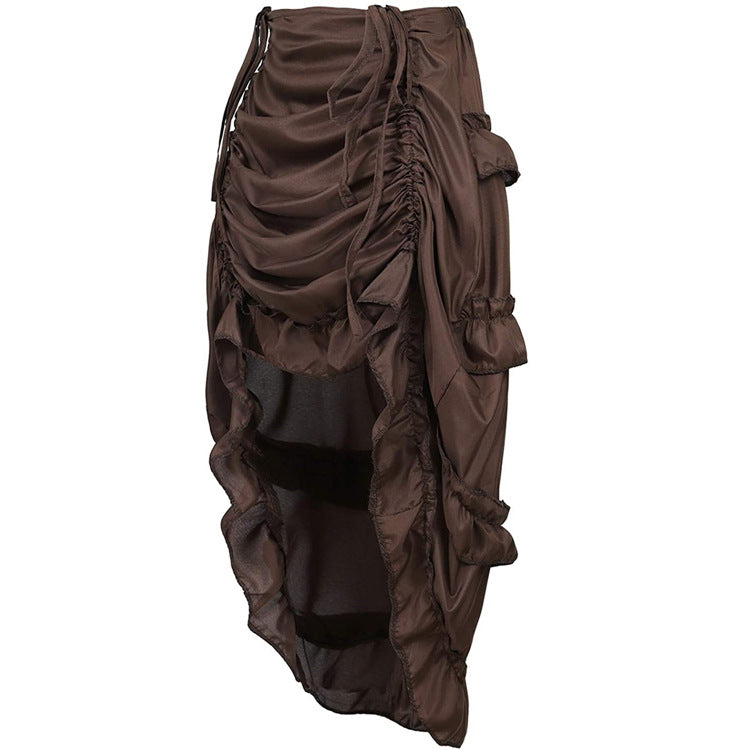Black Ruffle High-Low Skirt, alternate view 4