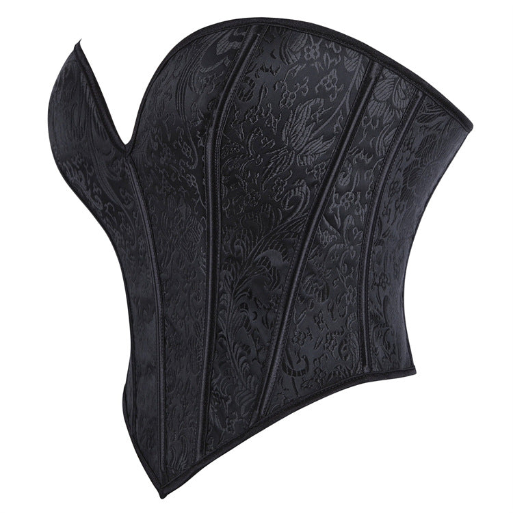 Black Paisley Strapless Corset Top, alternate view 2