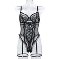 Lace Strappy Teddy Bodysuit - Styled View