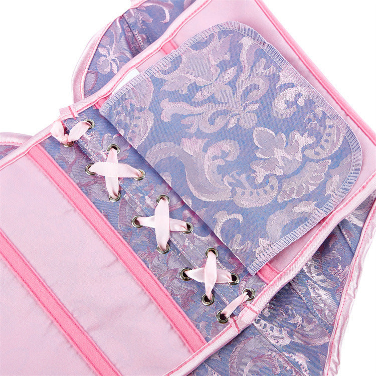 Lavender Paisley Strapless Corset Top, alternate view 4