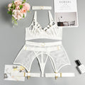 Mesh Lace Four-Piece Lingerie Set - Secret Hour lingerie