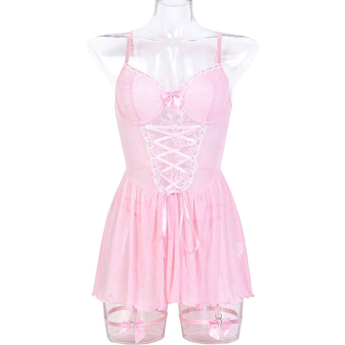 Mesh Chemise Nightdress - Alternate View