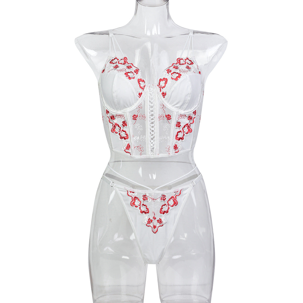 Signature Edit Floral Lace Lingerie Set - Alternate View