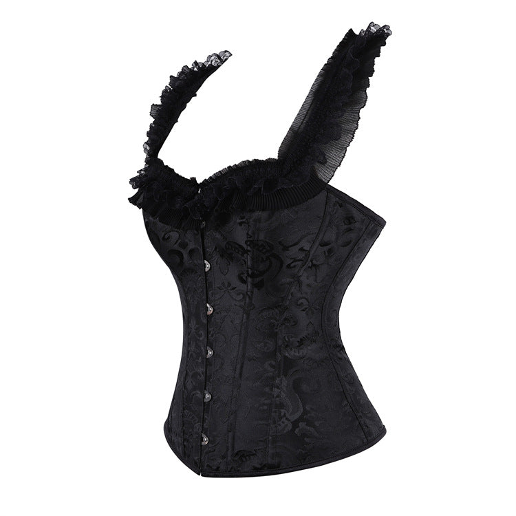 Black Halter Strapless Corset Top, alternate view 2