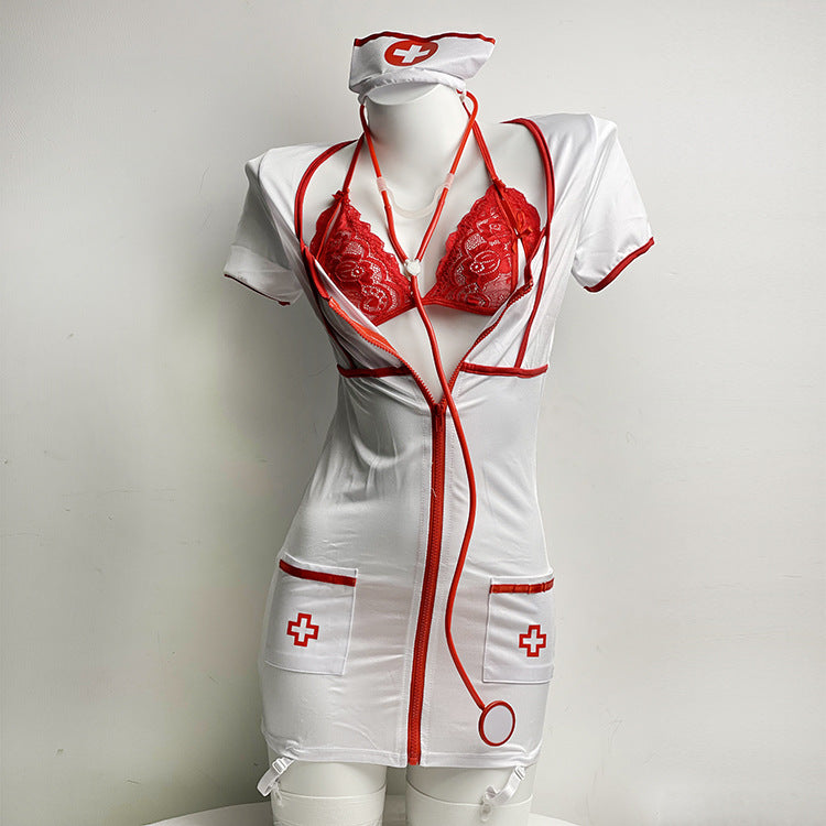 Red Costume Lingerie Set - Alternate View