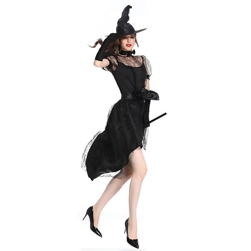 Uniform-Inspired Costume Lingerie Set With Mini Dress and Hat and Gloves - Alternate View