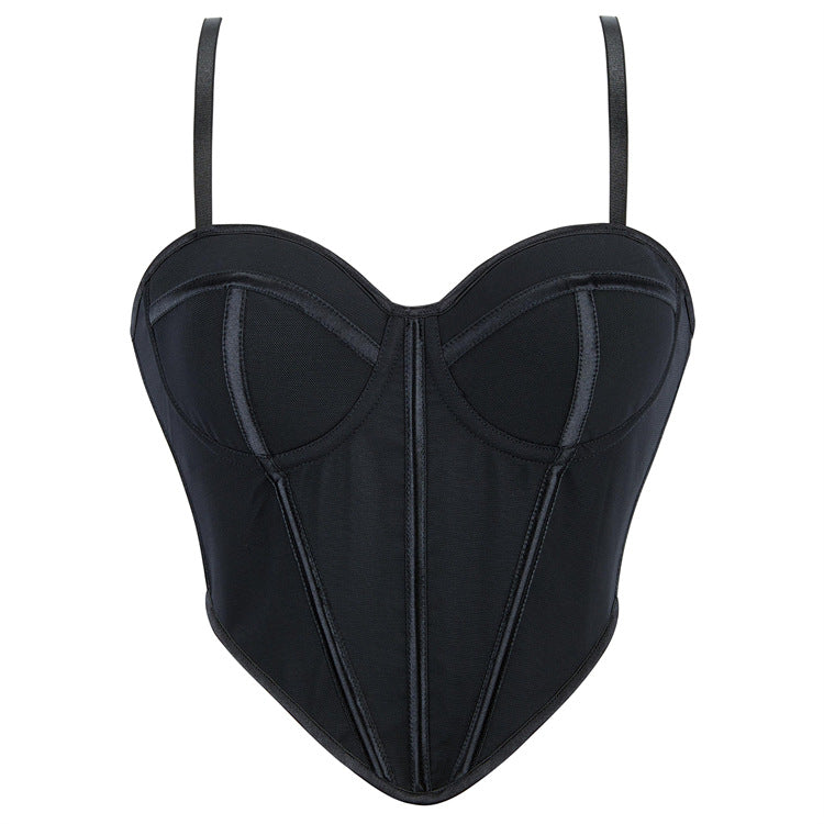 Black Structured Corset Top, alternate view 5