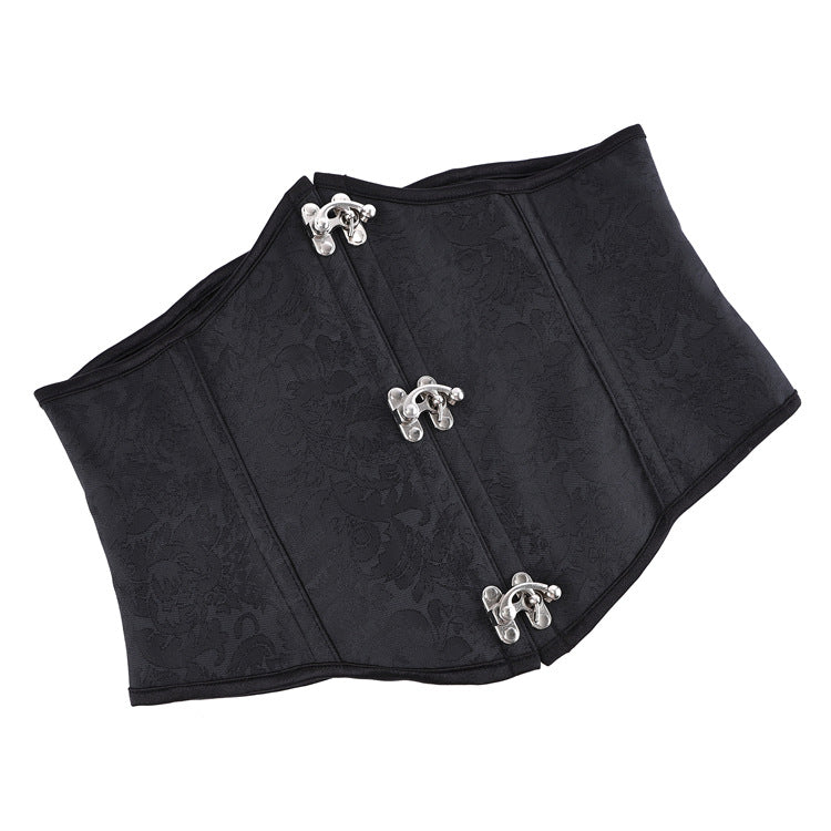 Purple Jacquard Underbust Corset Top, alternate view 3