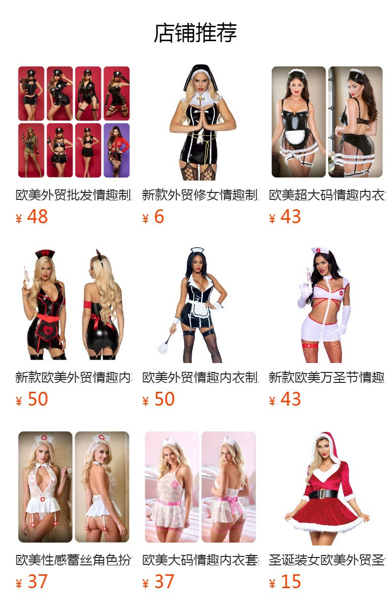 Black Top and Mini Skirt Costume Set With Hat - Alternate View