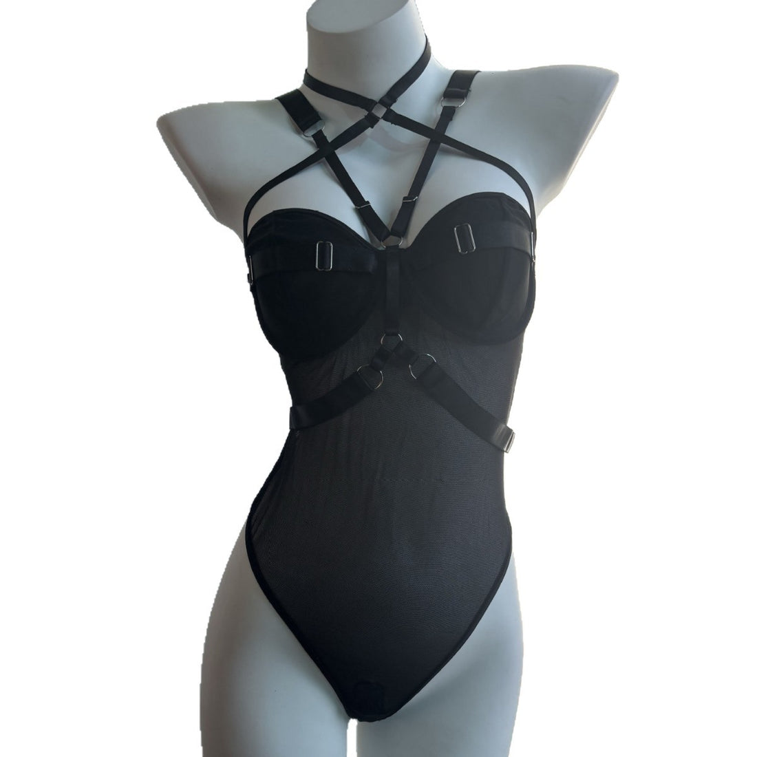 Black Harness Bodysuit, alternate view 5