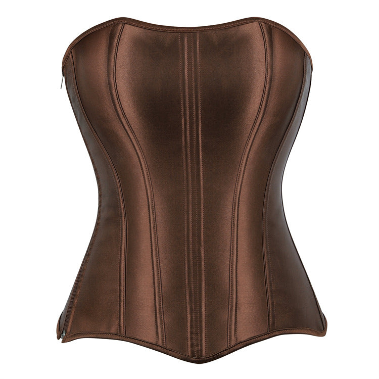 Black Structured Strapless Corset Top, alternate view 3