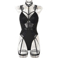 Lace Cutout Teddy Bodysuit - Styled View