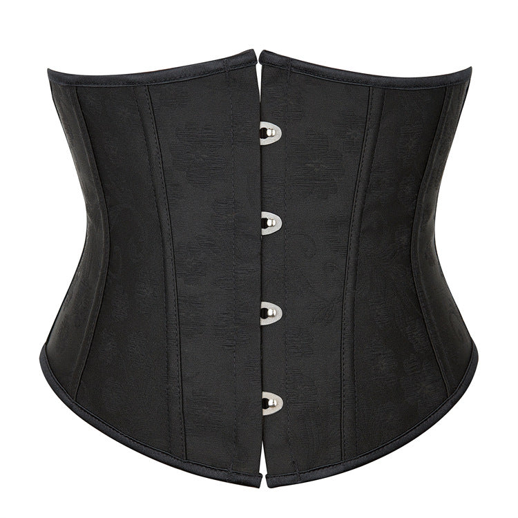 Black Steel-Hook Underbust Corset Top
