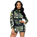 Top and Mini Skirt Costume Set - Front View
